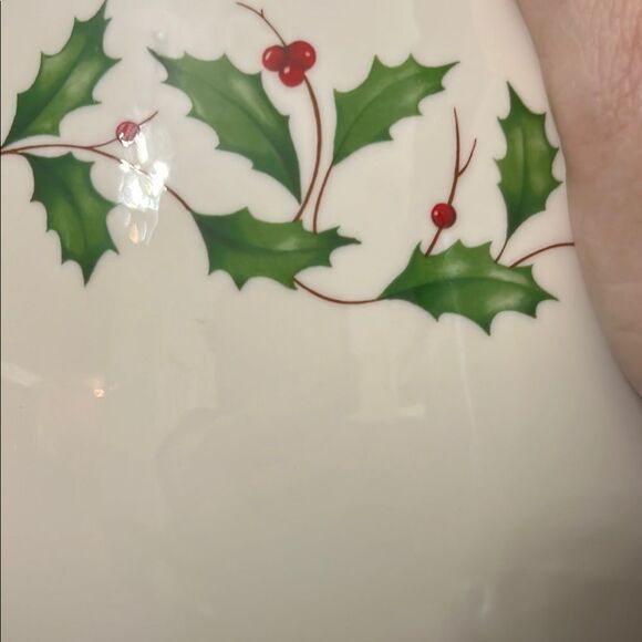 Lenox Holiday  Bakeware Vintage Large Bowl 10.5 x 5.5 Made in USA - Picture 3 of 10